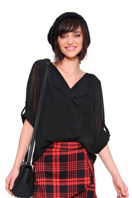 Necessary Let It Be Blouse Black