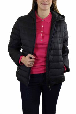 Lacoste Campera Impermeable Negra